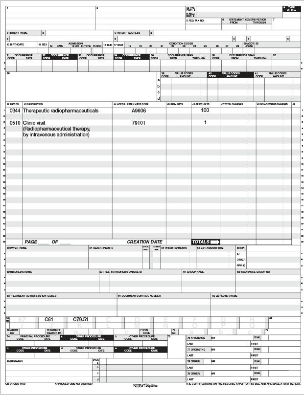 UB 04 Claim form 1 UB 04 Claim form 1 Document