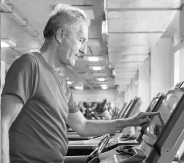 Bill on treadmill Bill on treadmill changing settings